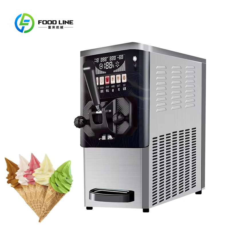 Soft Serve Ice Cream Machine - Macchina Automatica Professionale per Gelato Soft