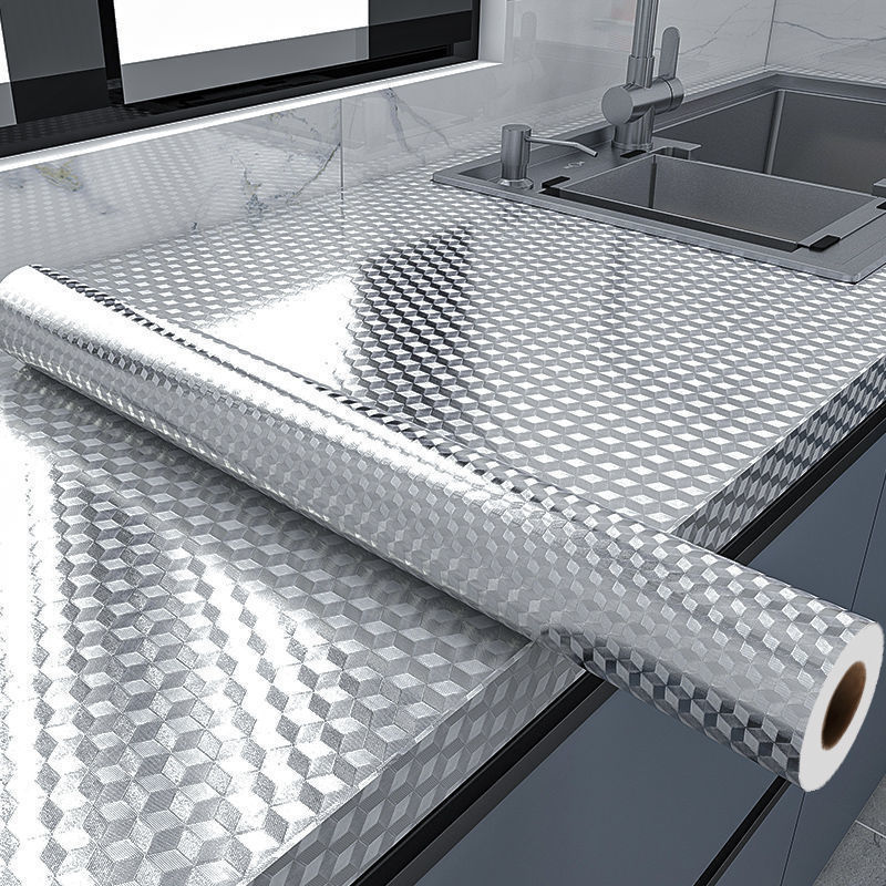 Commercial Kitchen Wall - Adesivo da Cucina in Alluminio Anti-Olio,