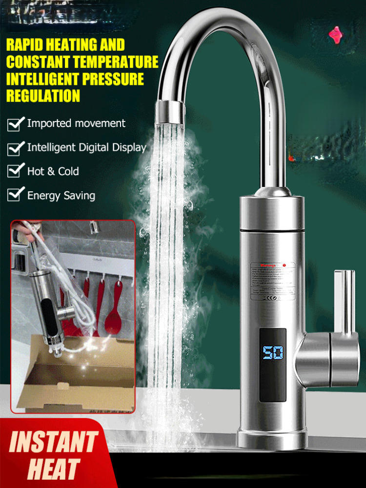 Commercial Kitchen Tap - Rubinetto Elettrico per Bagno, Riscaldamento Rapido,