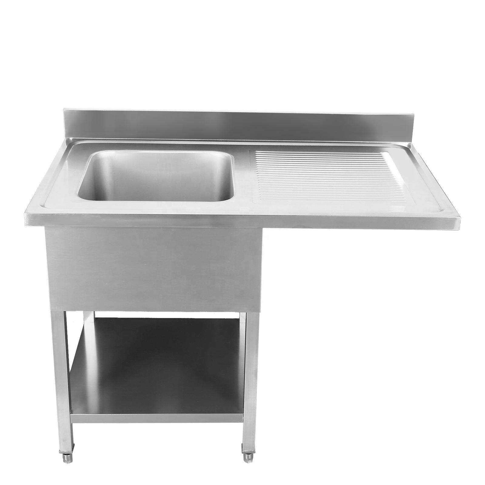 Commercial Kitchen Sink - Tavolo da Lavoro in Acciaio Inox