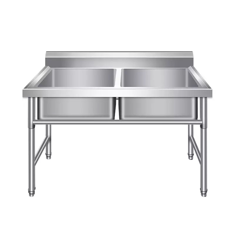 Commercial Kitchen Sink - Tavolo da Lavoro in Acciaio Inox