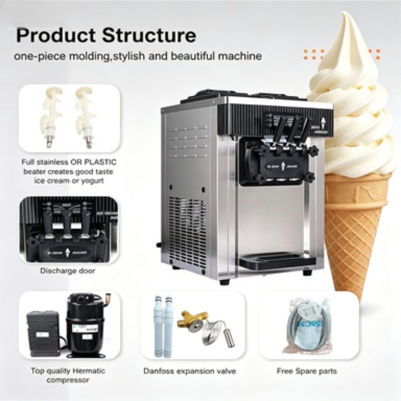 Soft Serve Ice Cream Machine - Macchina per Gelato Soft Serve Commerciale