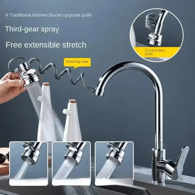 Nuovo 3 modalità rubinetto lav - Commercial Kitchen Tap recensione e prezzo