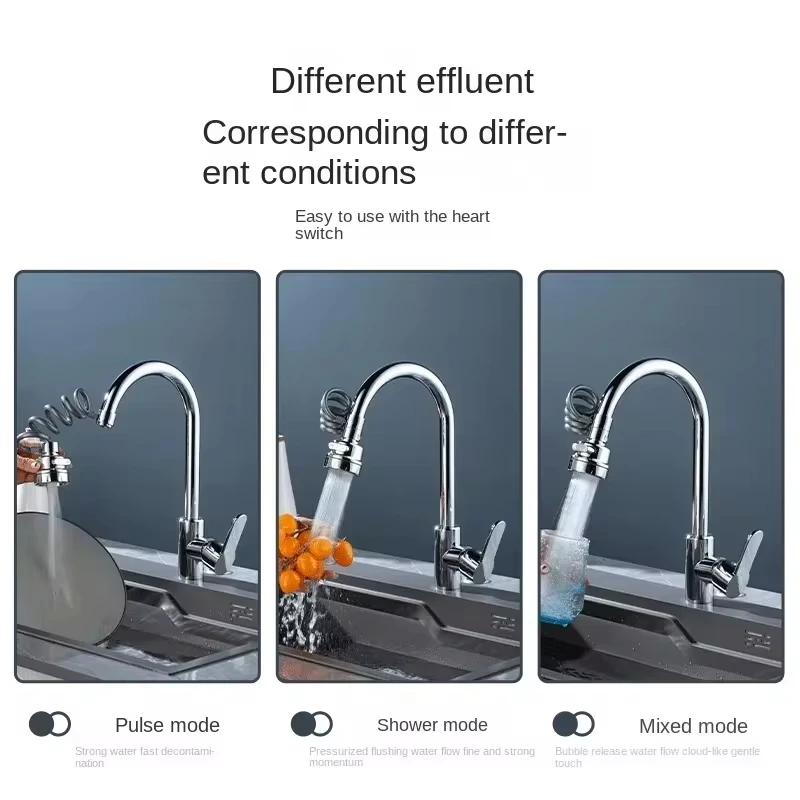 Nuovo 3 modalità rubinetto lav - Commercial Kitchen Tap recensione e prezzo