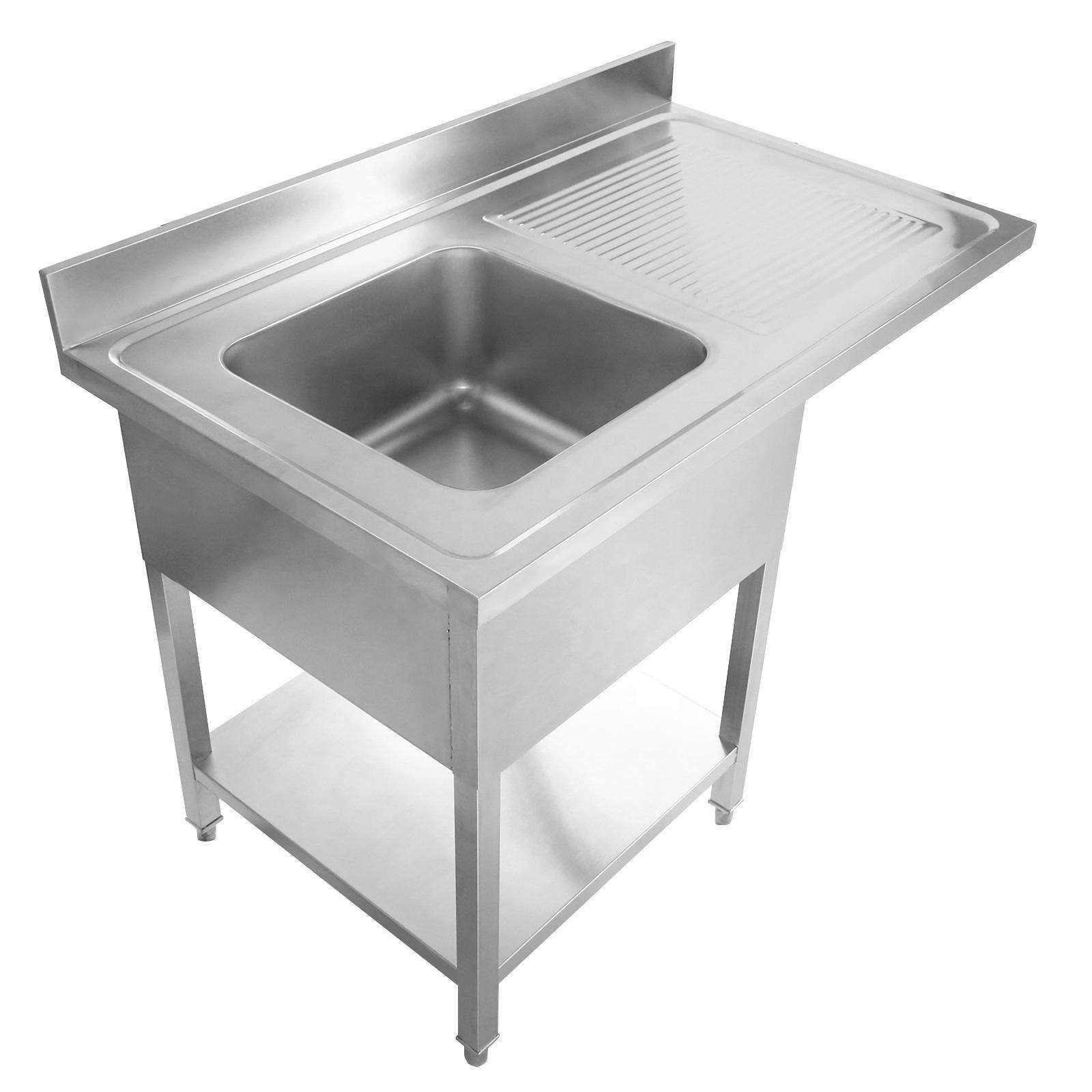 Tavolo da Lavoro in Acciaio In - Commercial Kitchen Sink recensione e prezzo