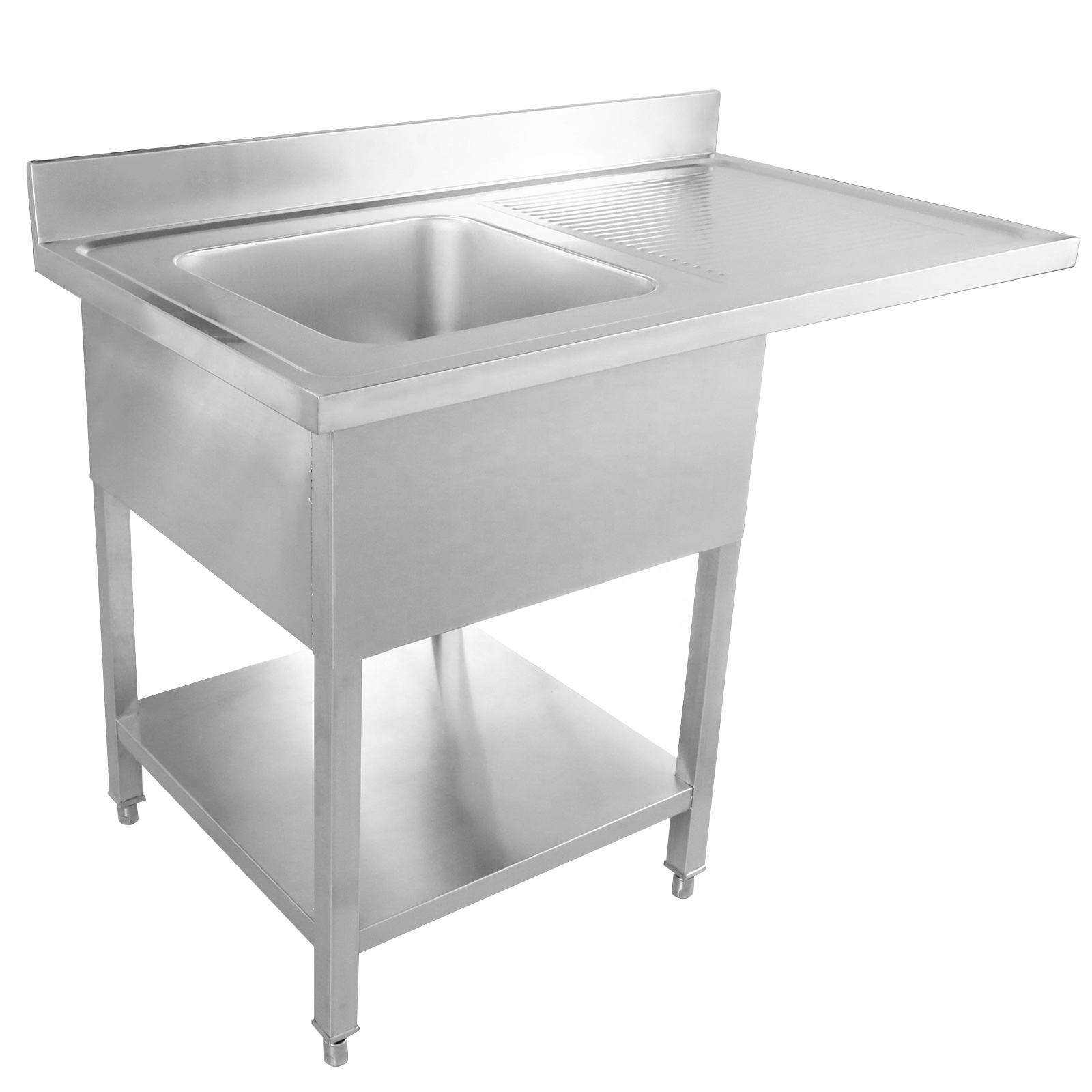 Tavolo da Lavoro in Acciaio In - Commercial Kitchen Sink recensione e prezzo