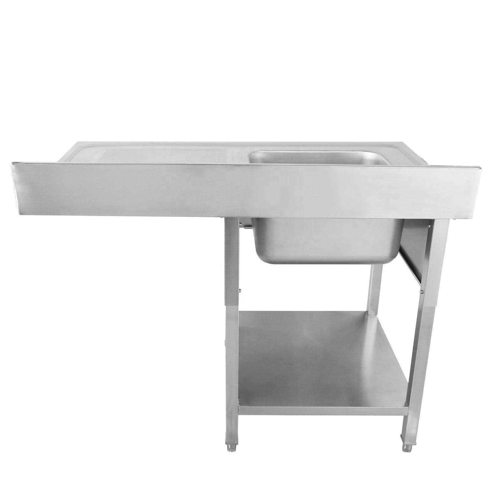 Tavolo da Lavoro in Acciaio In - Commercial Kitchen Sink recensione e prezzo